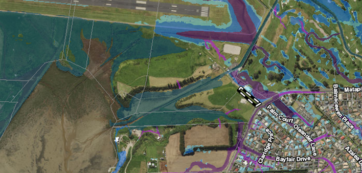 A map of land with water and roads

Description automatically generated
