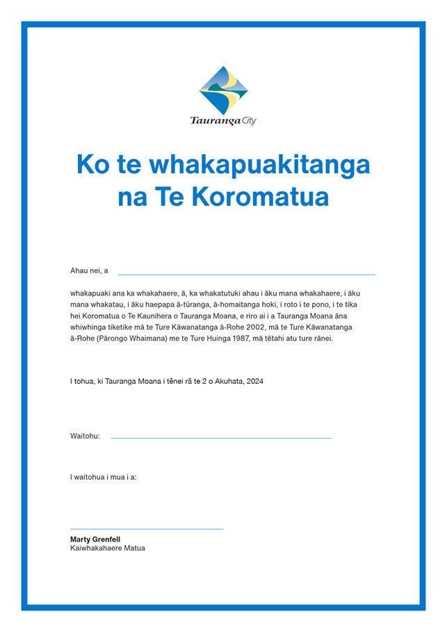 A paper with text and blue text
Description automatically generated